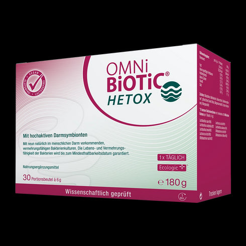 Eine Packung OMNi-BiOTiC HETOX, 30 Sachets à 6 Gramm